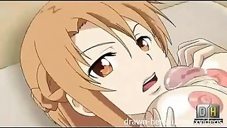 Sword art Hentai - Asuna play mode