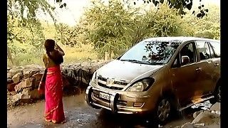 ---Indian Village Bhabhi Washing Car..{UNCUT Special SCENE} ...MUST Witness