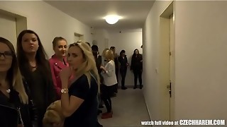 Girls Take Stranger to the Harem HomeParty