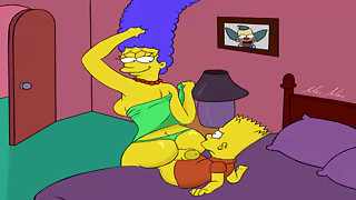 Toon Porno Simpsons pornography Marge bang his son-in-law Bart