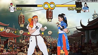 Orgy and Fierceness in a Hardcore Parody of Street Fighter