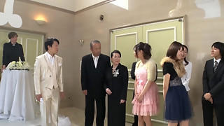Chinese Bride getting boned on the wedding Ceremony