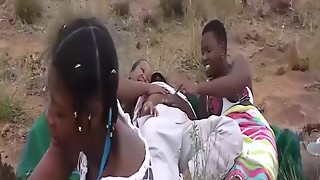 african outdoor groupsex romp