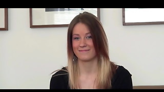 A pretty hungarian doll with taut fit assets does a audition